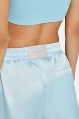 C Logo Border Satin Short - Blue