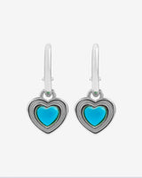 Heart Enamel Hoop Earrings