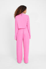 Wide Leg Beach Trouser - Pink