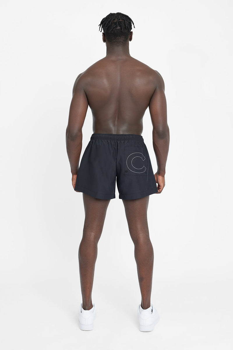 Cernucci Logo Swim Shorts - Black