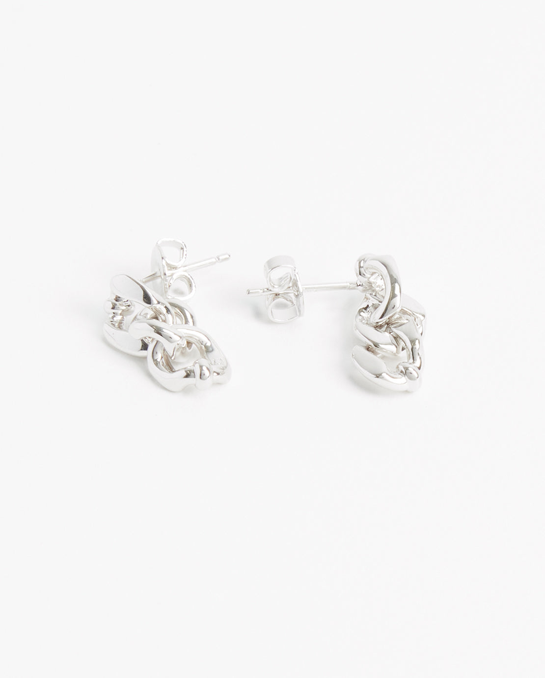 Curb Chain Drop Earrings