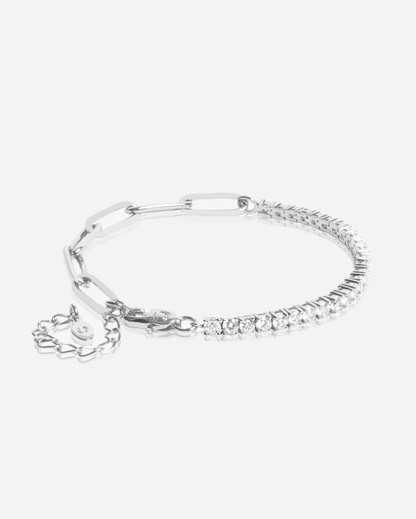 Half Tennis Half Hermes Bracelet