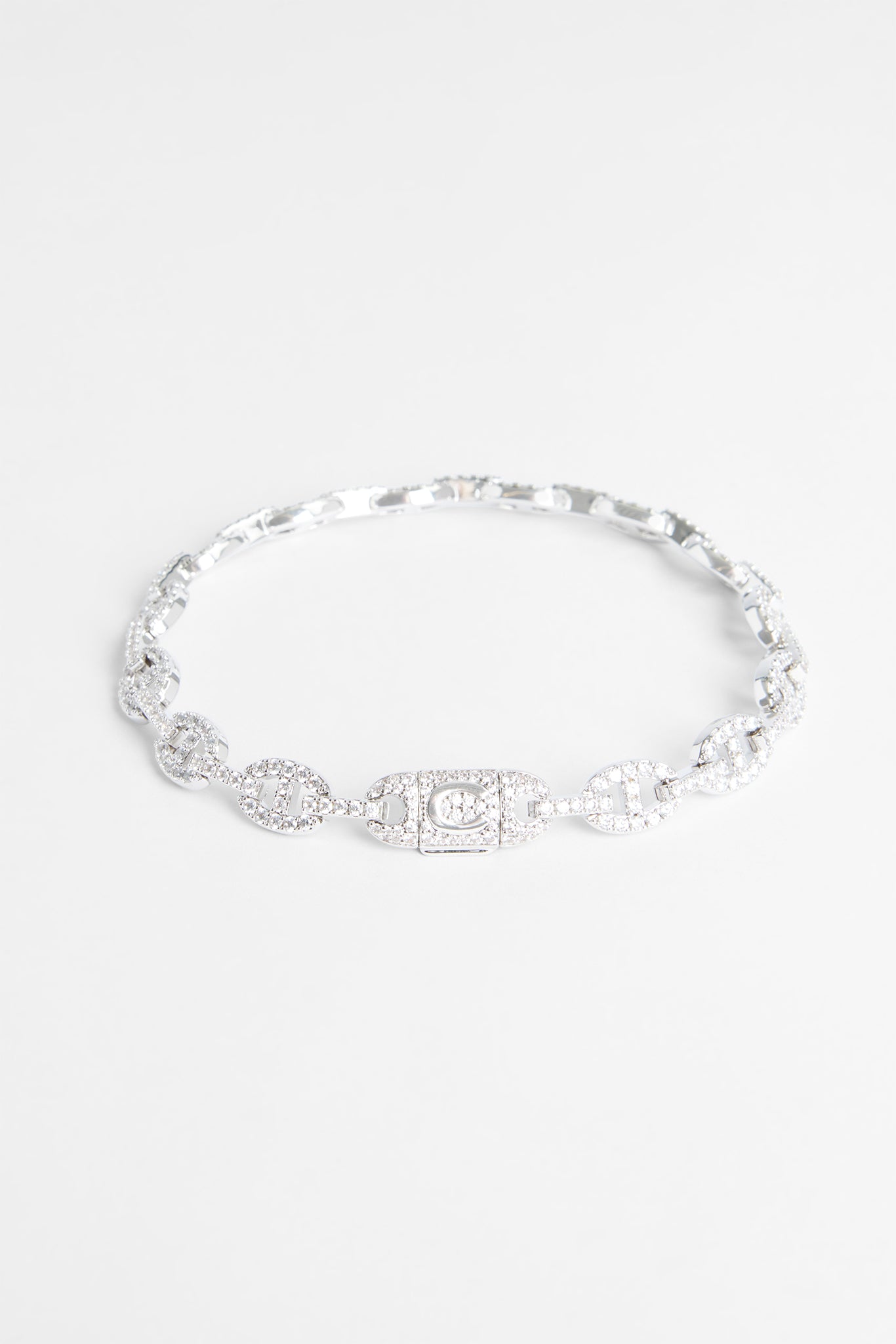 Iced CZ Coffee Bean Bracelet