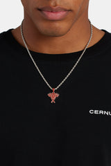 Iced CZ Devil Pendant