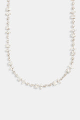 Iced CZ Clear Mixed Shape Tennis Chain