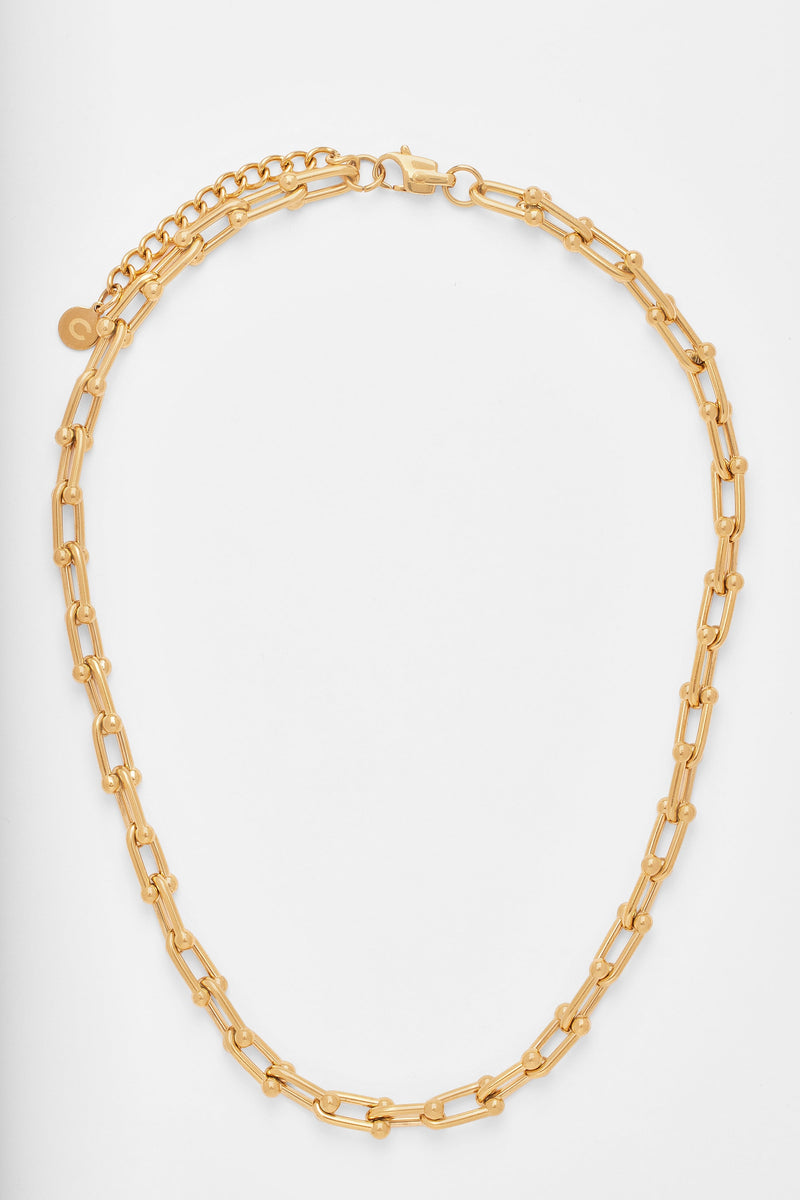 Industrial Link Chain - Gold