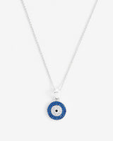 Iced Evil Eye Motif Necklace