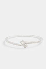 Iced Spade Micro Pave Bangle