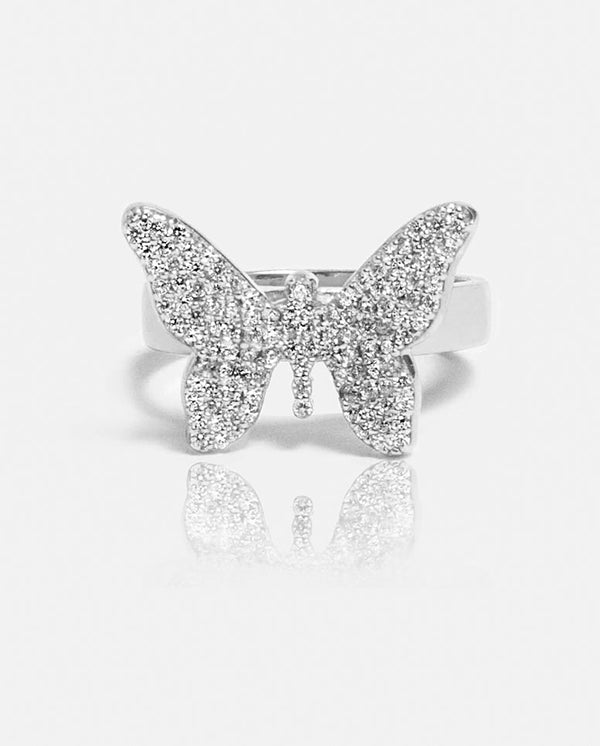 Iced Butterfly Ring