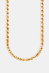 8mm Gold Plated Square Cuban Chain