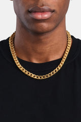8mm Gold Plated Franco Chain
