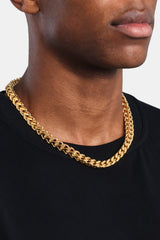 8mm Gold Plated Franco Chain