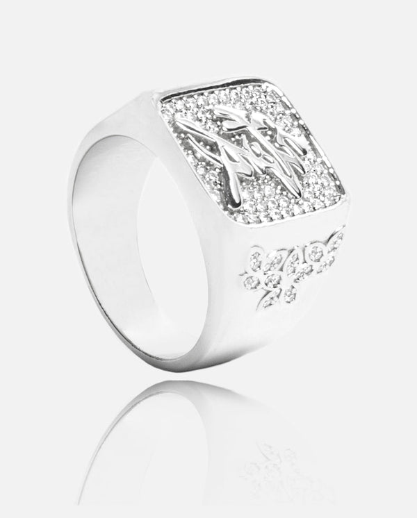 Japanese Love Square Signet Ring