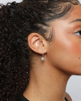 Iced Stone Huggie Earrings