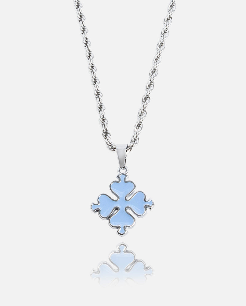 Baby Blue Clover Pendant