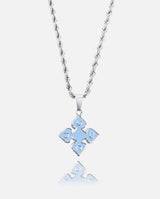 Baby Blue Spade Pendant