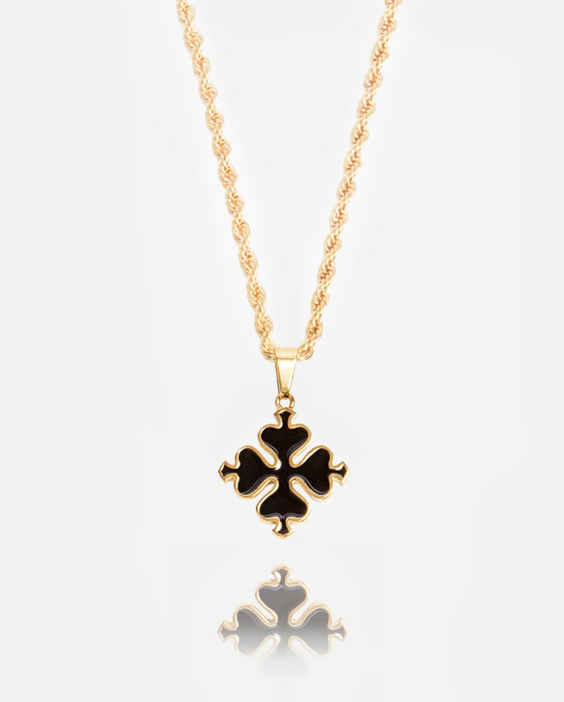 Black Clover Pendant - Gold