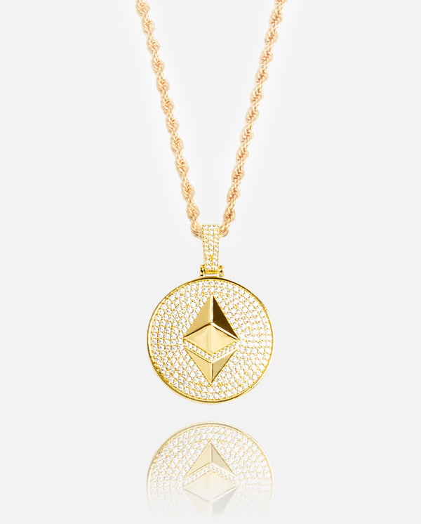 Ethereum Pendant - Gold