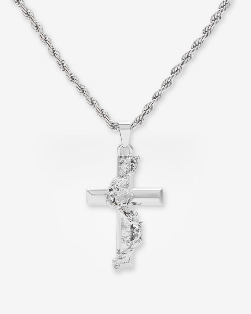 Floral Cross Pendant