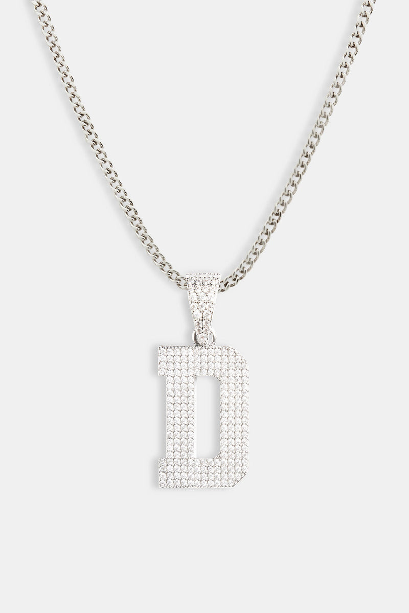 Iced D Pendant