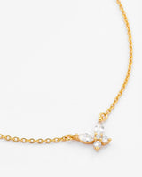 Mini Diamond Butterfly Necklace - Gold