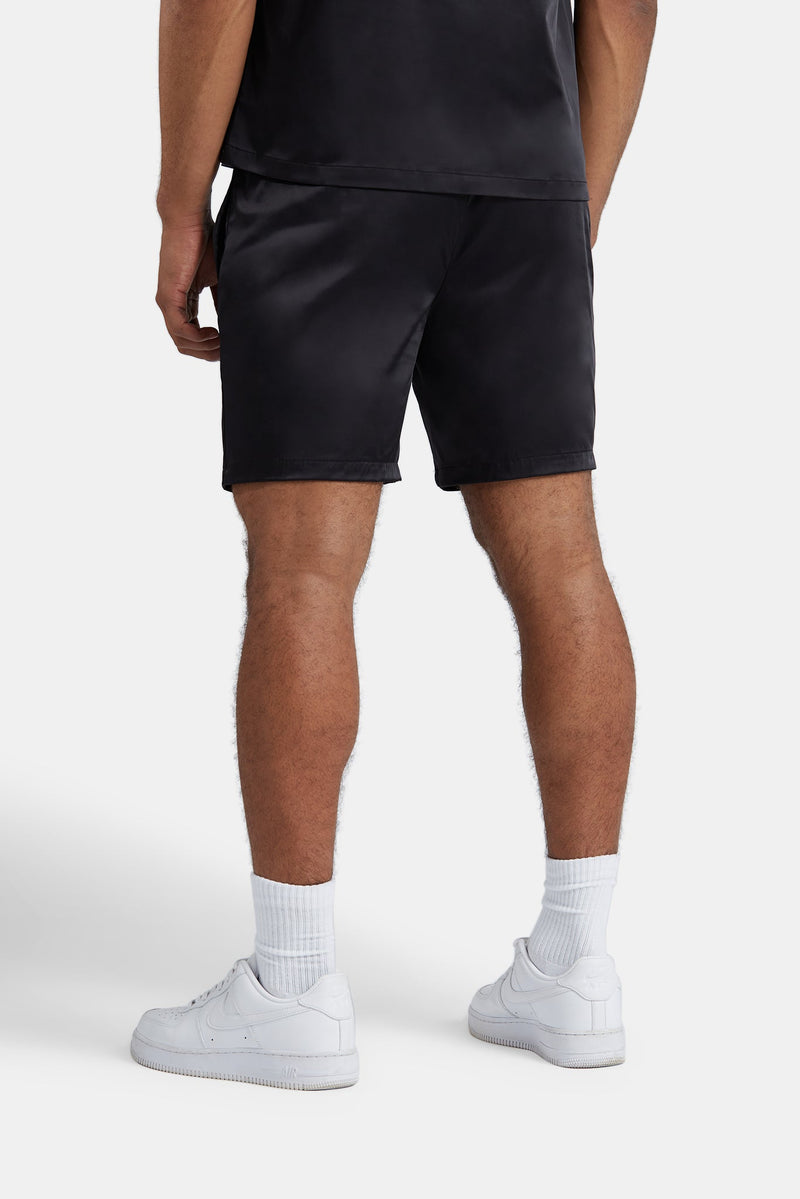 Heavyweight Satin Short - Black