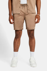 Heavyweight Satin Short - Coffee