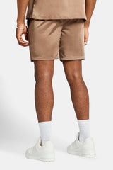 Heavyweight Satin Short - Coffee