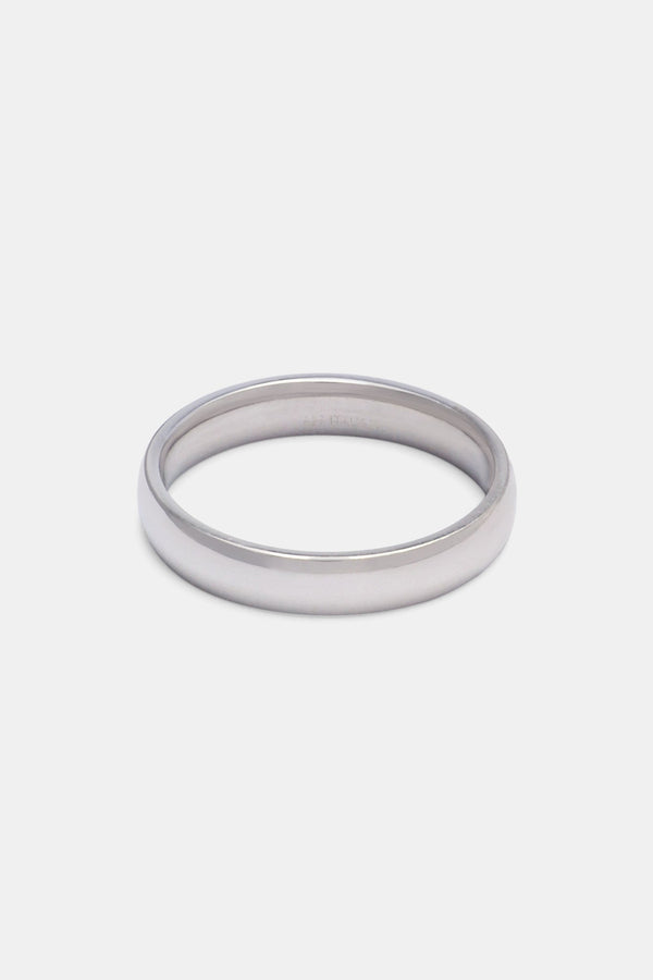 925 4mm Sterling Silver Polished Ring