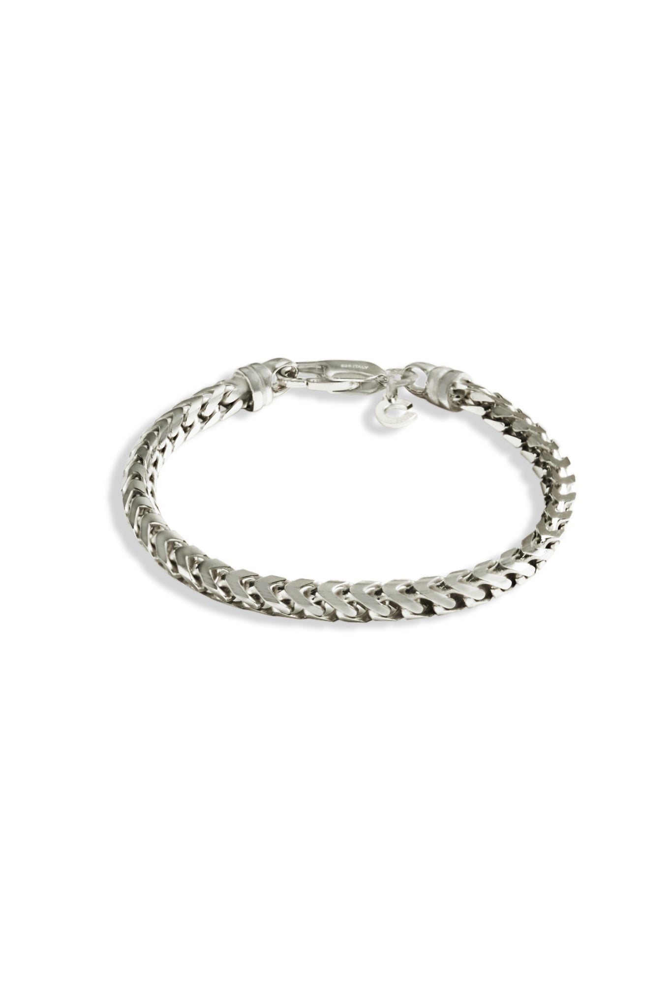 925 Sterling Silver Box Bracelet - 5mm