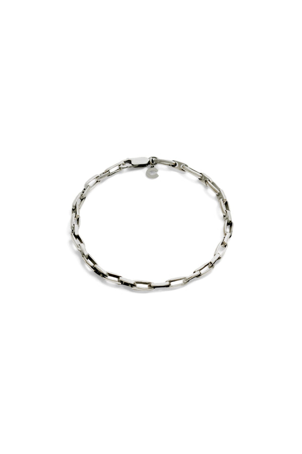 925 Sterling Silver Oxidised Link Bracelet