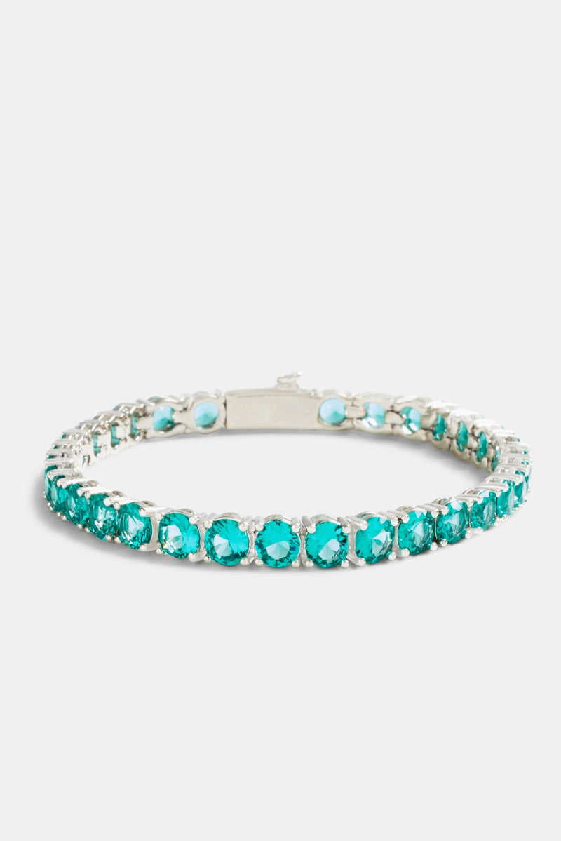 5mm Tennis Bracelet - Aqua