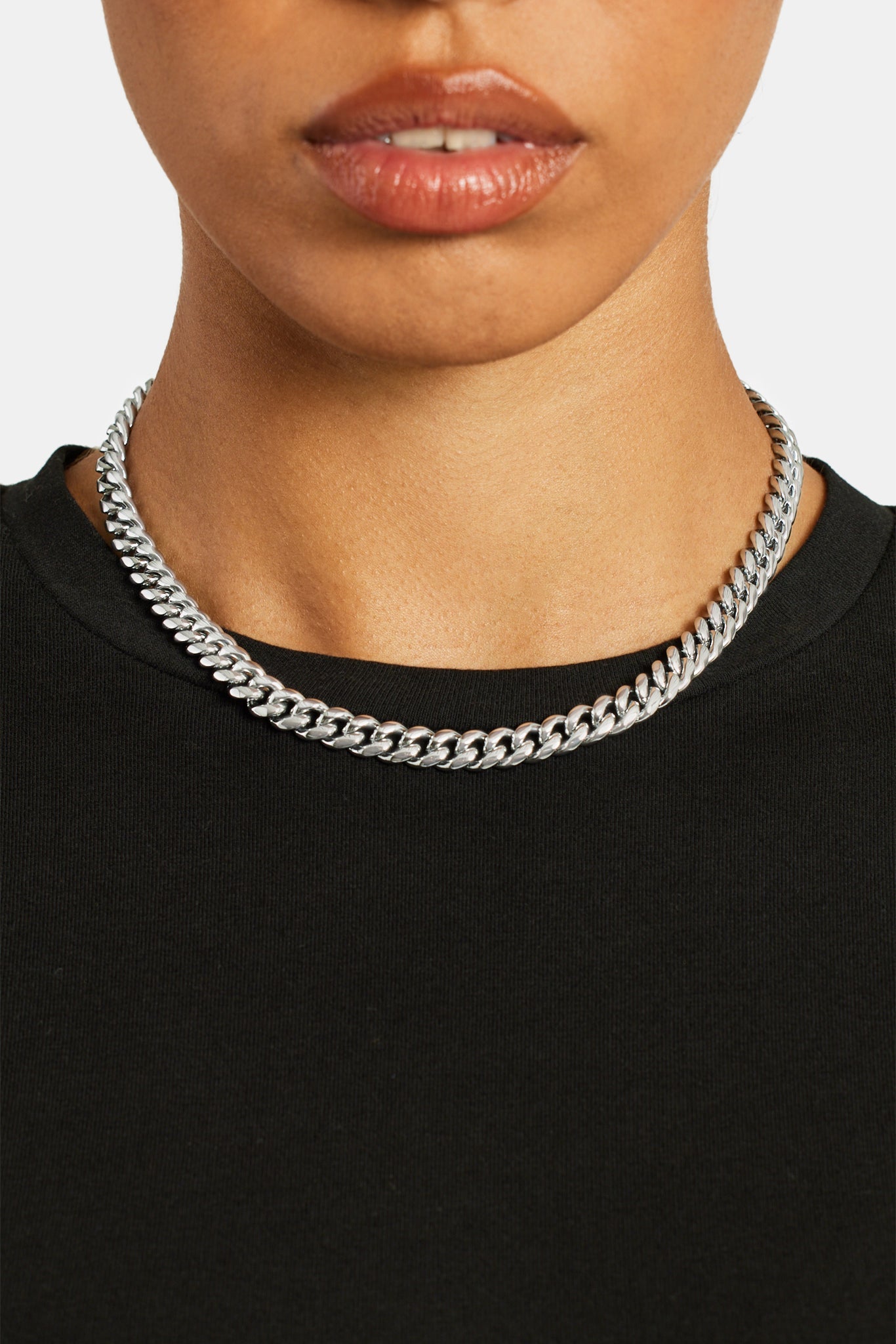 Womens 8mm Miami Cuban Chain