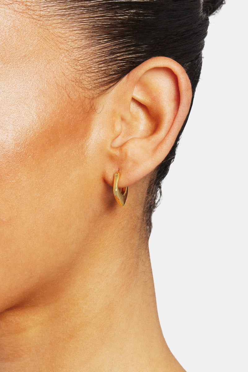 Chunky Cut Out Hoop Earrings