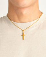 Plain Cross Pendant - Gold