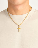 Plain Cross Pendant - Gold