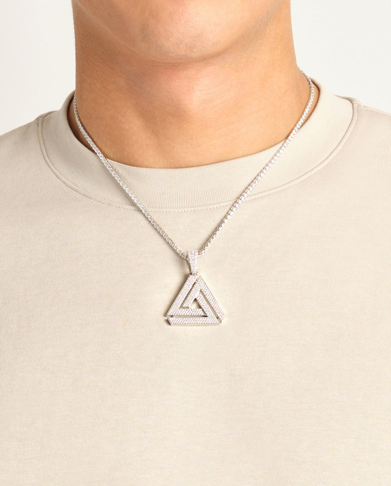 Iced Penrose Triangle Pendant