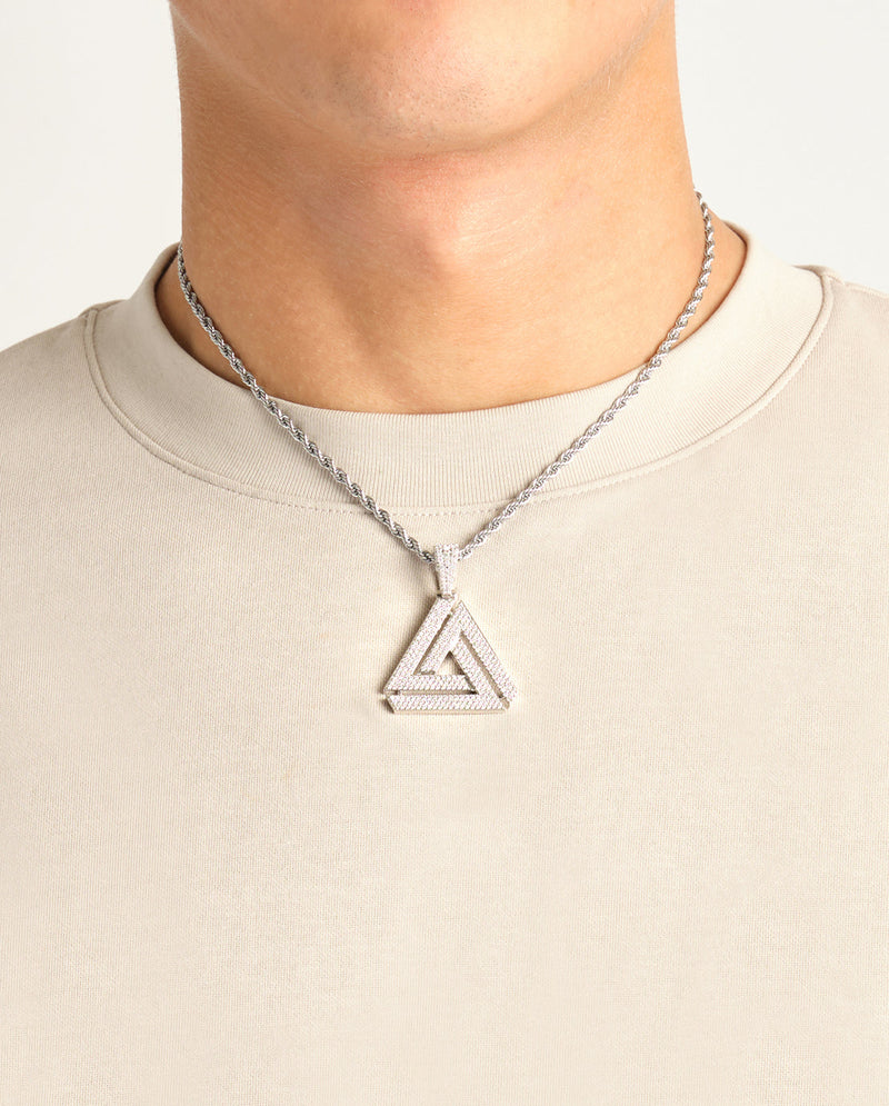 Iced Penrose Triangle Pendant