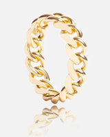 Plain Cuban Ring - Gold