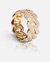 Prong Cuban Ring - Gold