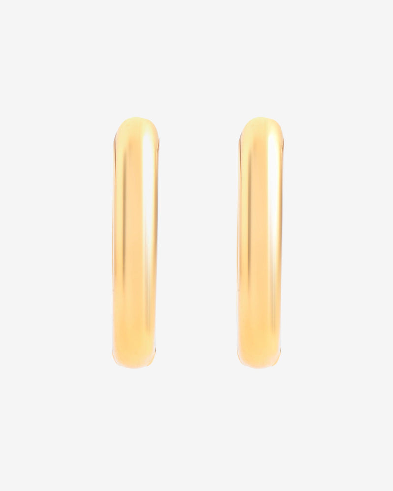Rectangular Hoop Earrings - Gold