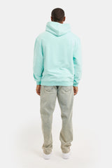 Cernucci Puff Print Hoodie - Aqua