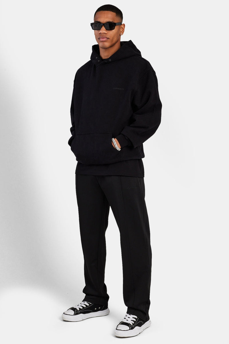 Straight Leg Track Pant - Black