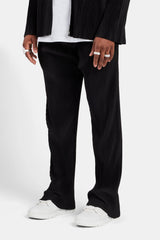 Relaxed Pleated Trouser - Black
