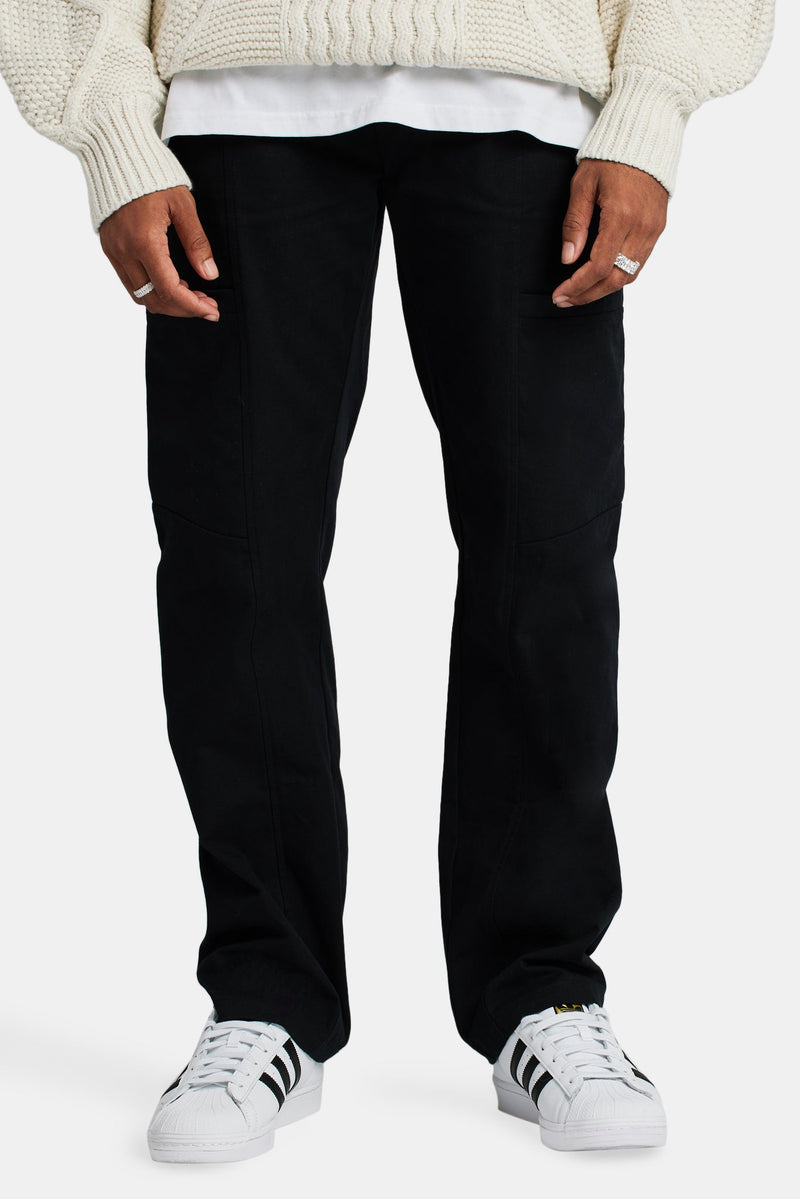 Cernucci Colectivo Varsity Cargo Trousers - Black