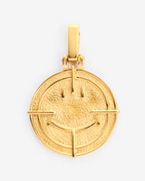 Face Motif Pendant - Gold