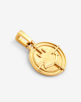 Face Motif Pendant - Gold