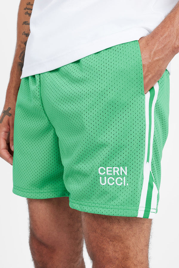 Cernucci Text Mesh Short - Green