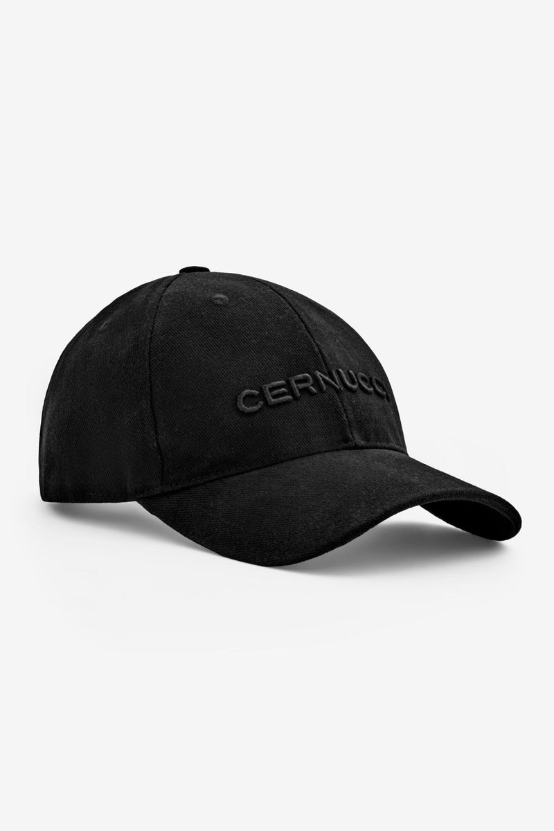 Cernucci Embroidered Cap - Black