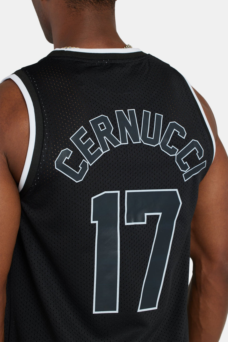 Cernucci Mesh Basketball Vest - Black